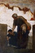 Honore  Daumier The Washerwoman Sweden oil painting artist